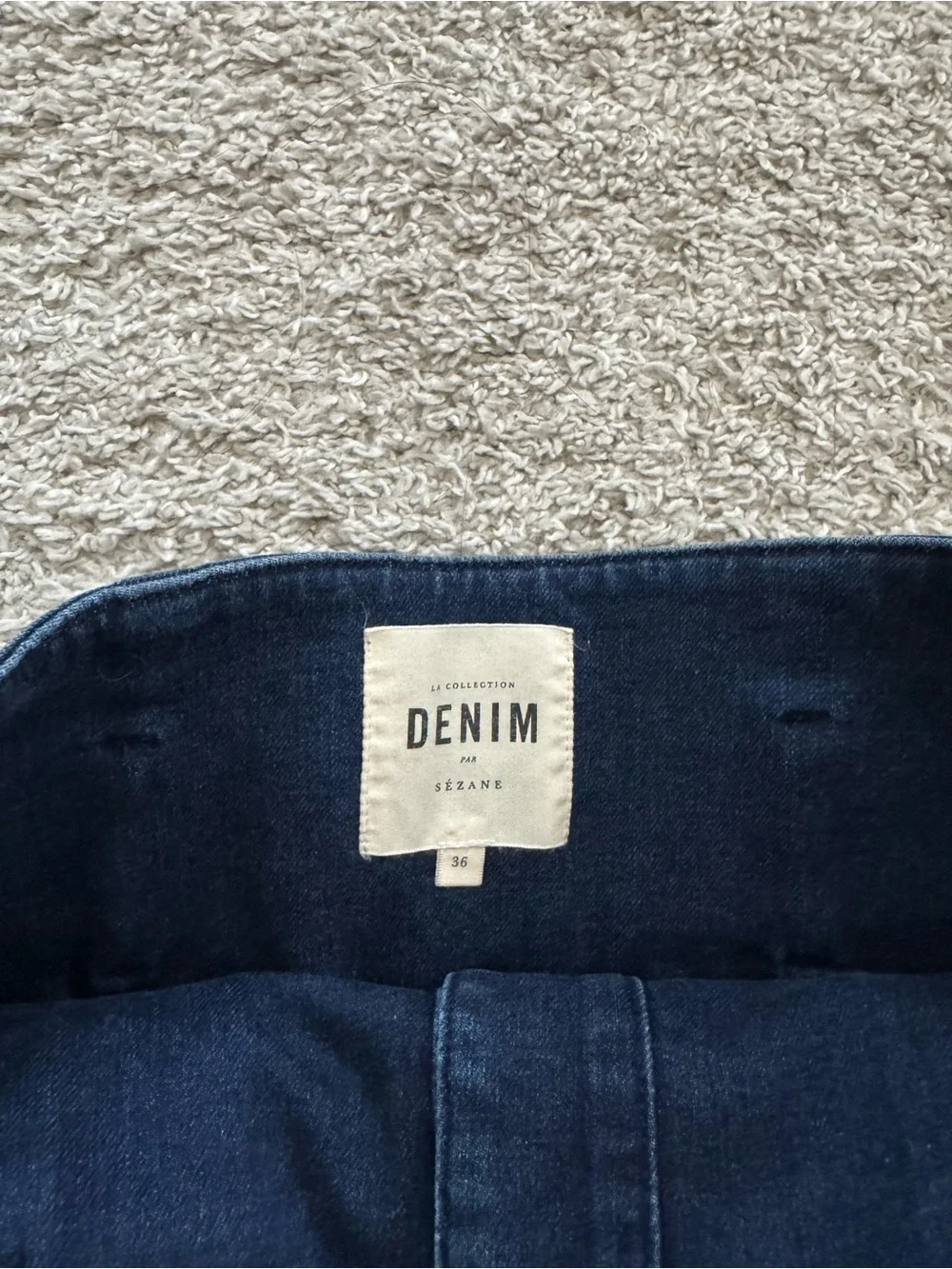 Sezane denim skirt